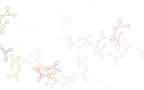 Light Green, Red vector texture with artificial intelligence concept. Stock Illustration
