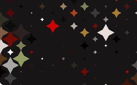 Light Green, Red vector texture with beautiful stars. イラスト素材