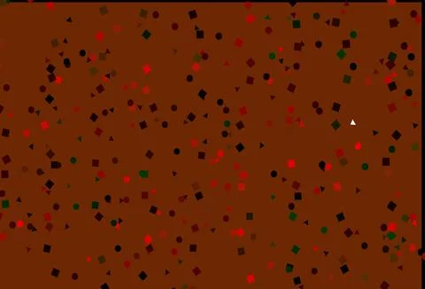 Light Green, Red vector texture in poly style with circles, cubes. Ilustración de archivo