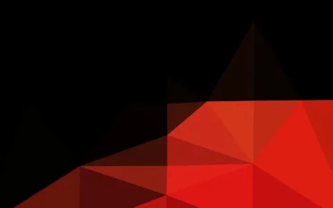 Light Green, Red vector triangle mosaic template. Stock Illustration