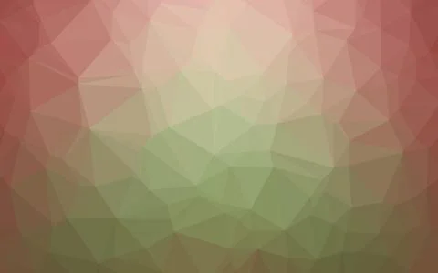 Light Green, Red vector triangle mosaic texture. 스톡 일러스트