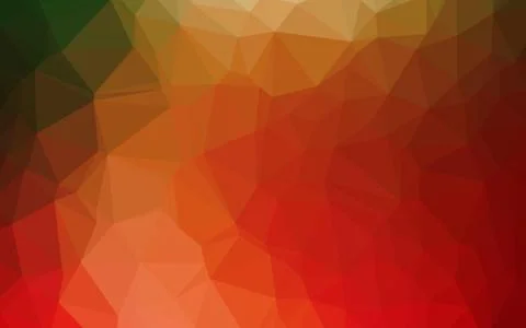 Light Green, Red vector triangle mosaic texture. Stock Illustration