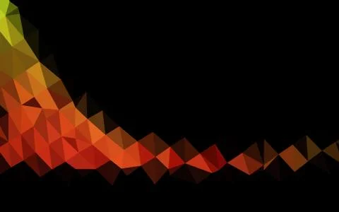 Light Green, Red vector triangle mosaic texture. Stock Illustration