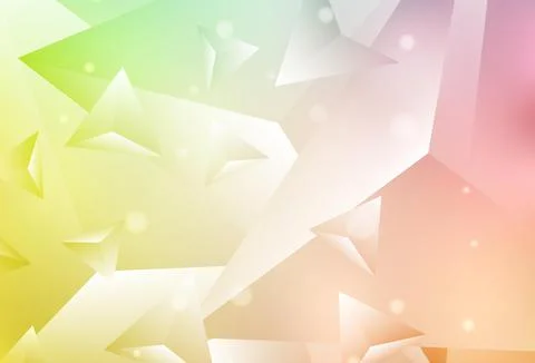 Light Green, Red vector triangle mosaic background. Stock Illustration