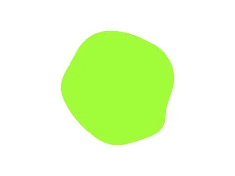 Light green round circle icon pattern, organic blob shape, Pastel lime green  스톡 일러스트