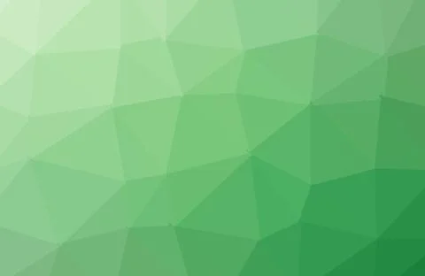 Light green shining triangular background. A sample with polygonal shapes. Th Stock Illustration