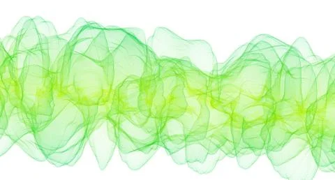 Light green smoke on white background Stock Illustration