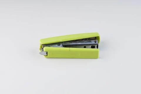 Light green staples Stock Photos
