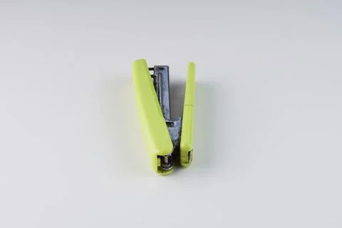 Light green staples Stock Photos