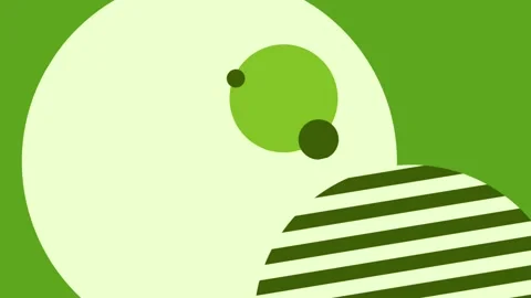 Light Green Striped Circle Spin Loop Background 库存影片 332914159