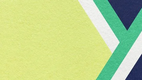 Light green textured paper background with white, emerald, blue geometric l.. Stock Illustration