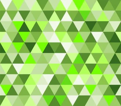 Light green triangular seamless pattern. Geometric vector background. Polygon イラスト素材