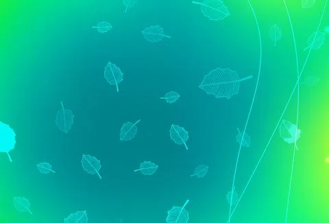 Light Green vector abstract backdrop with trees, branches. Stock Illustration