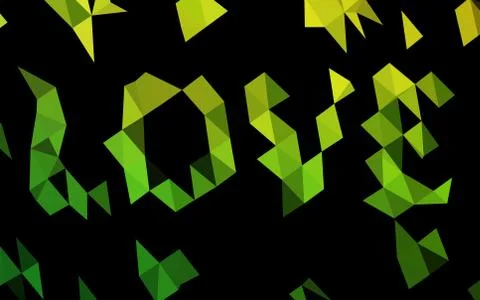 Light Green vector abstract mosaic pattern. 스톡 일러스트