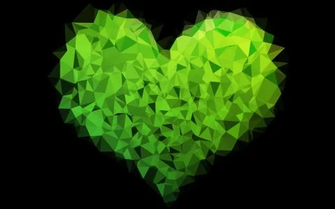 Light Green vector abstract mosaic pattern. Stock Illustration
