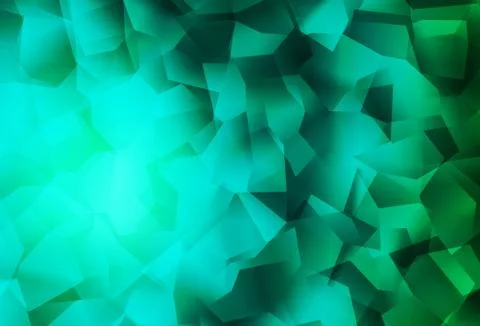 Light Green vector abstract mosaic backdrop. Stock Illustration
