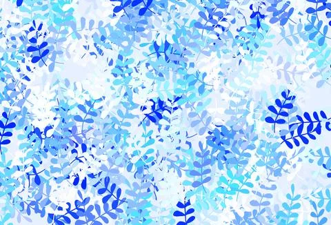 Light Green vector abstract pattern with leaves. Stock Illustration