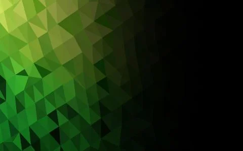 Light Green vector abstract polygonal layout. Illustrazione stock