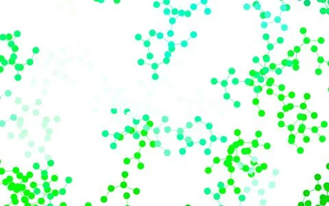 Light Green vector backdrop with artificial intelligence data. Stock Illustration