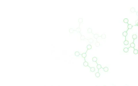 Light Green vector backdrop with artificial intelligence data. Stock Illustration