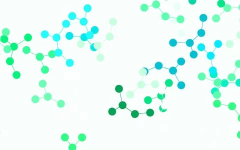 Light Green vector backdrop with artificial intelligence data. Stock Illustration