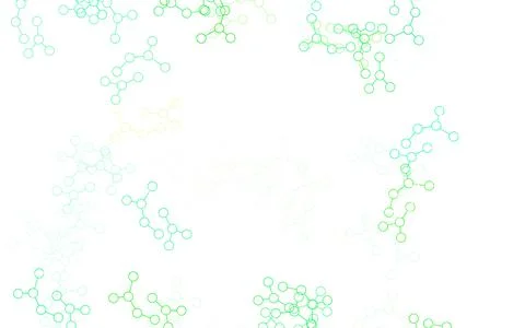 Light Green vector backdrop with artificial intelligence data. Stock Illustration