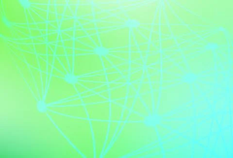 Light Green vector backdrop with artificial intelligence data. Stock Illustration