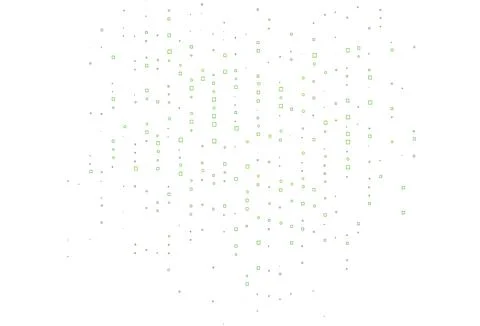 Light Green vector backdrop with lines, rectangles. Stock-Illustration