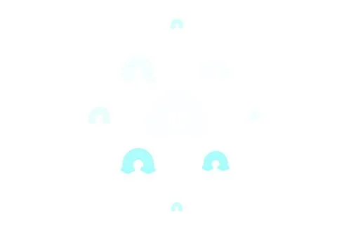 Light Green vector backdrop with rainbows, clouds. Illustrazione stock