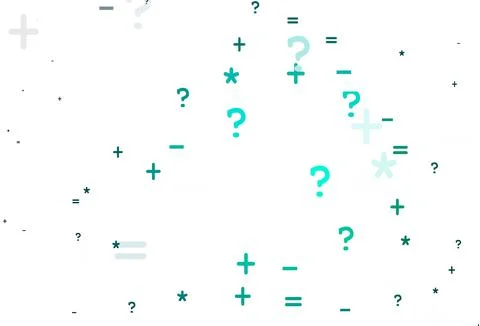 Light Green vector background with arithmetic signs. Stock Illustration