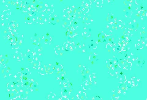 Light Green vector background with arithmetic signs. Stock Illustration