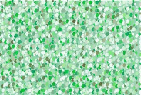 Light Green vector background with bubble shapes. Stock Illustration