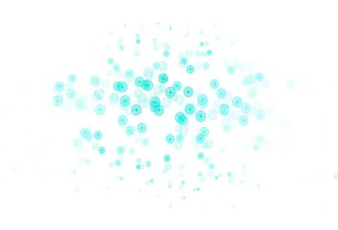 Light Green vector background with bubbles. Stock Illustration