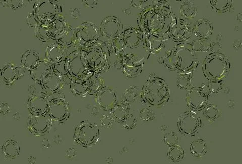 Light Green vector background with bubbles. Stock Illustration