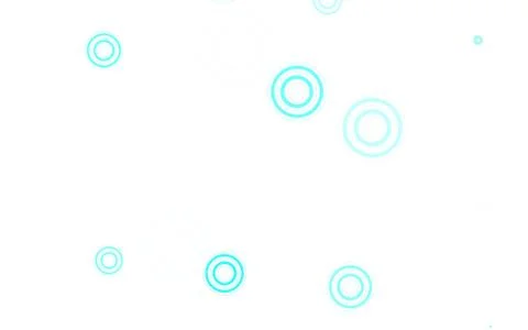 Light Green vector background with bubbles. Stock Illustration