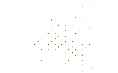 Light Green vector background with bubbles. Stockillustratie