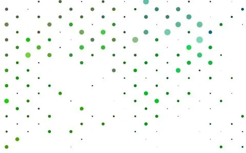 Light Green vector background with bubbles. Stock Illustration