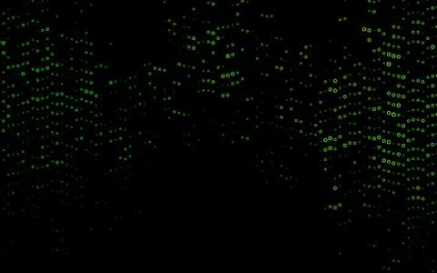 Light Green vector background with bubbles. Stock Illustration