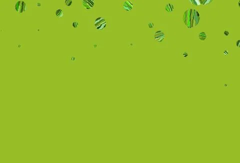 Light green vector background with bubbles. Stock Illustration