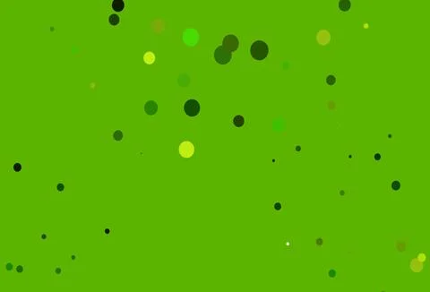 Light Green vector background with bubbles. Stock Illustration