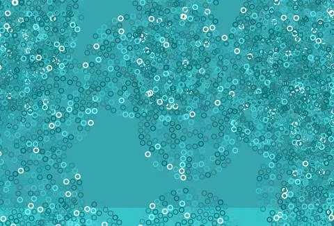 Light Green vector background with bubbles. Stock Illustration