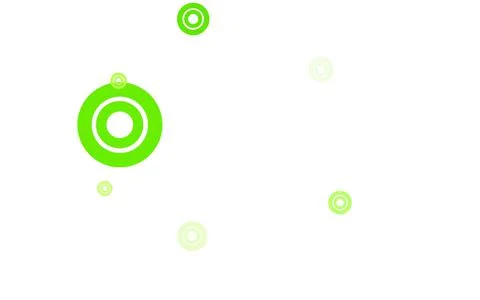 Light Green vector background with bubbles. Stock Illustration