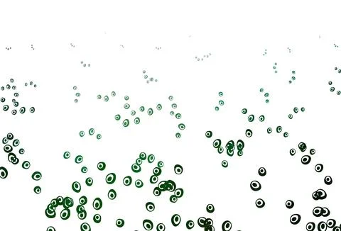 Light Green vector background with bubbles. Stock Illustration