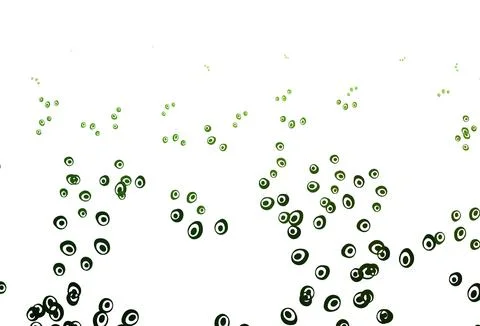 Light Green vector background with bubbles. Stock Illustration