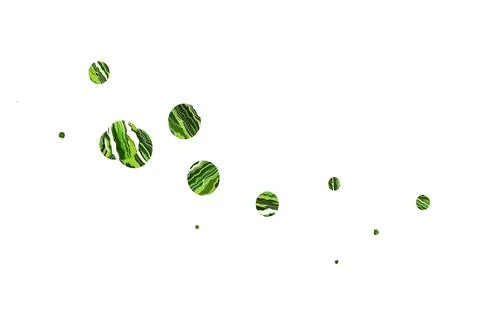 Light green vector background with bubbles. Stock Illustration