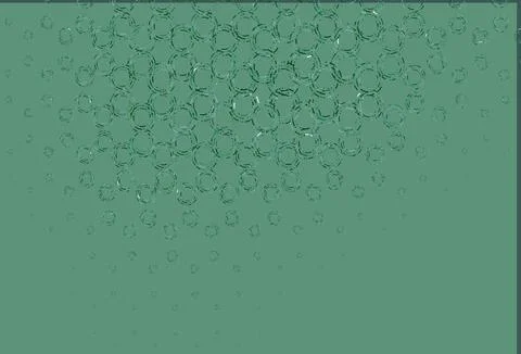 Light green vector background with bubbles. Illustrazione stock