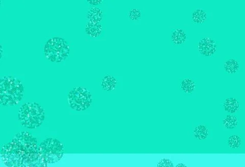 Light Green vector background with bubbles. Stock Illustration
