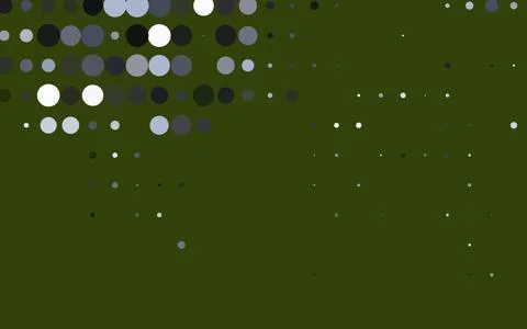 Light Green vector background with bubbles. Stock Illustration