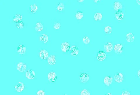 Light Green vector background with bubbles. 스톡 일러스트