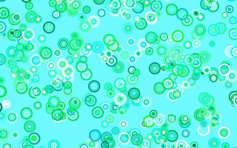 Light Green vector background with bubbles. 스톡 일러스트